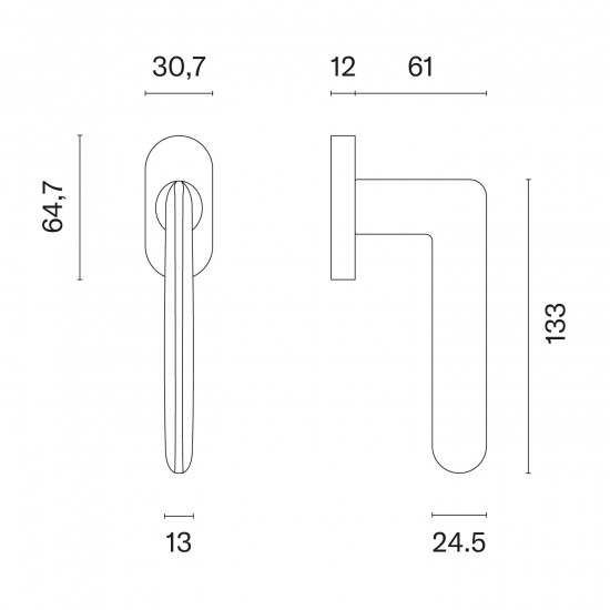 Window handle STILE Ava