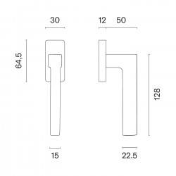 Window handle STILE Oga