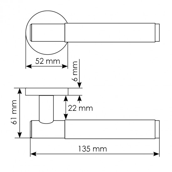 Handle MORELLI AZRIELI MH-57-R6T Black