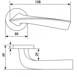 Handle MORELLI COMETA R5 Antracite