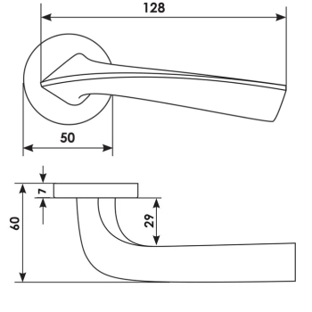 Handle MORELLI COMETA R5 Matt Chrome