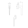 Window Handle NUDA Pepe Black