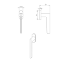 Window Handle NUDA Pepe Bronze