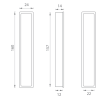 Ручка для раздвижной двери PAMAR 1032 Z Titanium