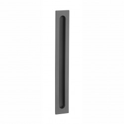 Rectangular sliding door handle APRILE HD 239 BK leather