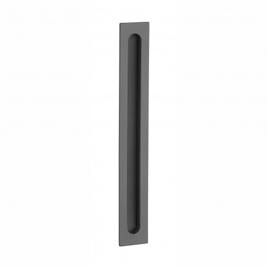 Rectangular sliding door handle APRILE HD 239 BK leather