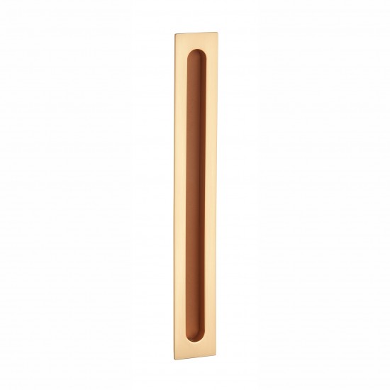 Rectangular sliding door handle APRILE HD 239 BK leather