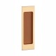 Rectangular sliding door handle APRILE HD 240 BK leather