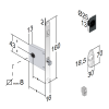 Sliding Door WC Lock BONAITI G500 Mod.021
