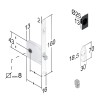 Sliding Door WC Lock BONAITI G500 Mod.021