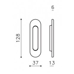 Sliding door handle Olivari Vico D109