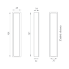 Ручка для раздвижных дверей MN1032Z 160 BLACK