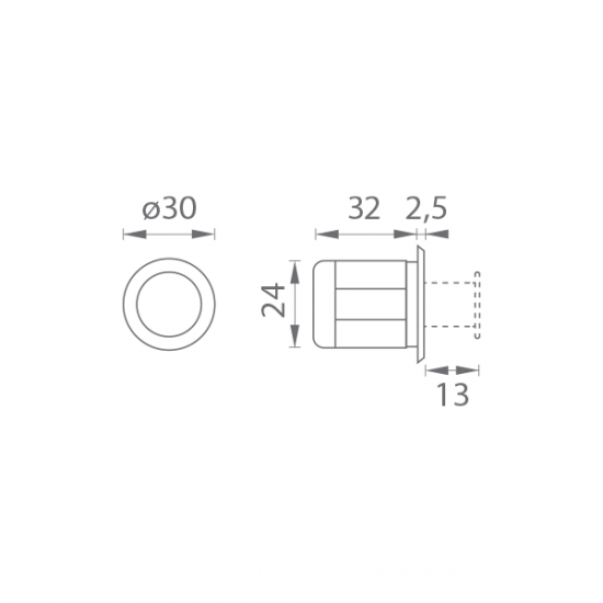 Rokturis PAMAR PUSH R P02015Z  E215 Matt Chrome