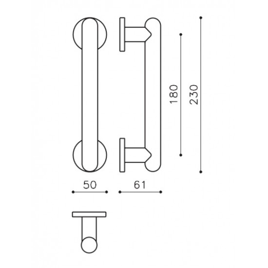 Door pull handle OLIVARI Boma L501