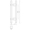 Door pull handle OLIVARI Stilo L190L