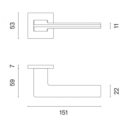 Door handles STILE Oma Q7S