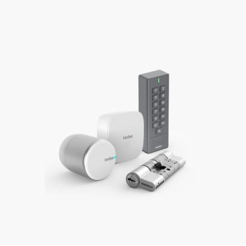 TEDEE GO vied lock set (with PIN code keypad) Bluetooth and Wi-Fi with remote control silver (batery)
