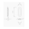 Ручка для раздвижной двери TUPAI 1695 Stainless Steel