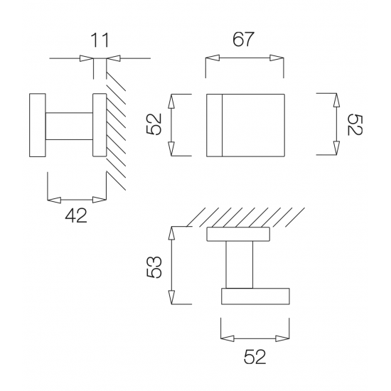 Door handle TUPAI 1924 Q