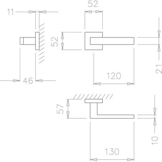 Дверные ручки TUPAI 2275 Q Black