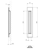 Bīdāmo durvju rokturis Tupai 2639 141 Titanium