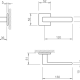 Дверные ручки TUPAI 3095 Q5S (PVD)