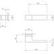 Door handles TUPAI 4084 RT Black