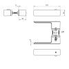 Door handles TUPAI 4084 5REP Black