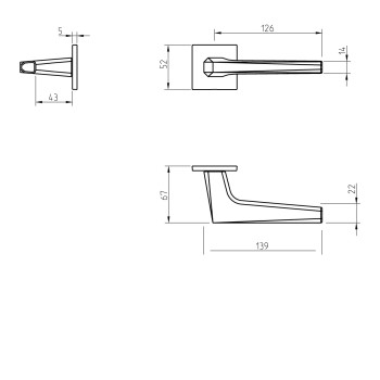 Door Handle TUPAI 4151 Q5S