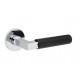 Door handles TUPAI 4211 R5S Polished Chrome/ Black