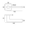 Дверные ручки VDS CRUZ Q6S Antracit