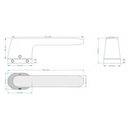 Durvju rokturi VDS MAVIC RTO Black