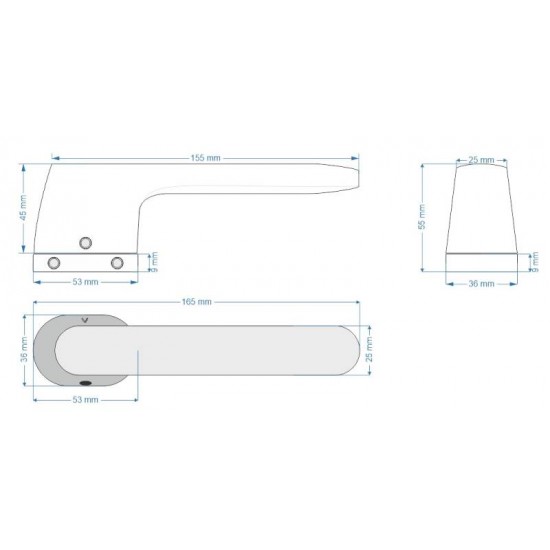 Дверные ручки VDS MAVIC RTO Matt Chrome