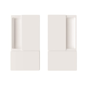 Bīdāmo durvju rokturi WAVE Blind White