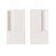 Sliding door handles WAVE Blind White