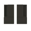 Bīdāmo durvju rokturi WAVE Blind Black