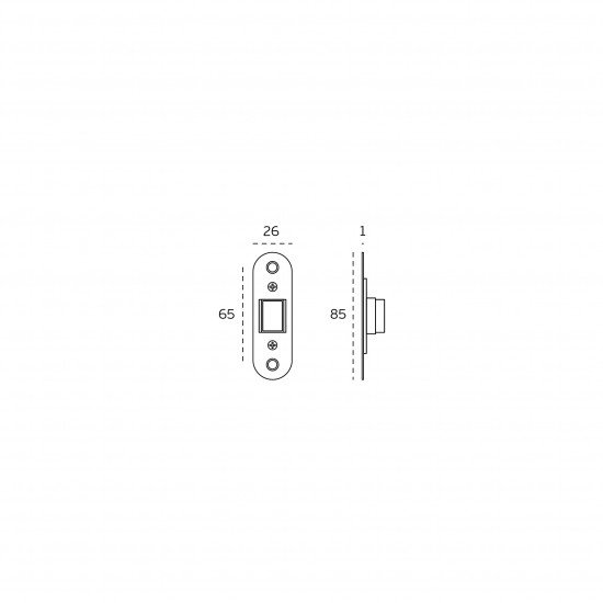 MAGNETIC LOCK - JNF IN.20.153 stainless steel