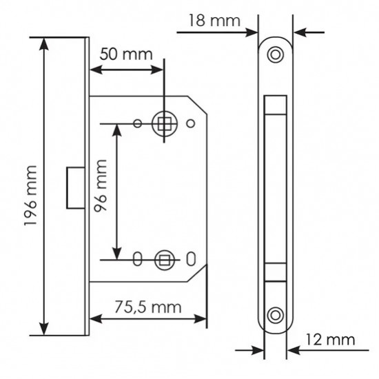 Magnetic door lock MORELLI WC