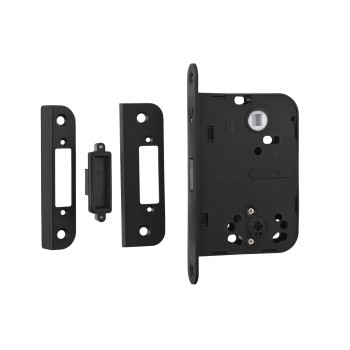 Magnetic Door Lock with Strike Plate, Black - ABLOY 2014 Alternative