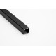 Black anodized aluminum track for sliding doors