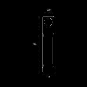 Sliding door handle JNF SR.00.001.N Leather