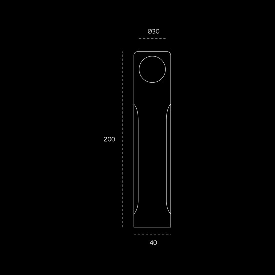 Sliding door handle  JNF SR.00.001.N Leather