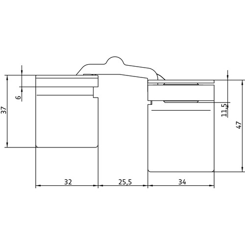 Slēptās eņģes ANSELMI AN 141 3D FVZ 14/44 (501)