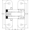 Slēptās eņģes ANSELMI AN 141 3D FVZ 14/44 (501)