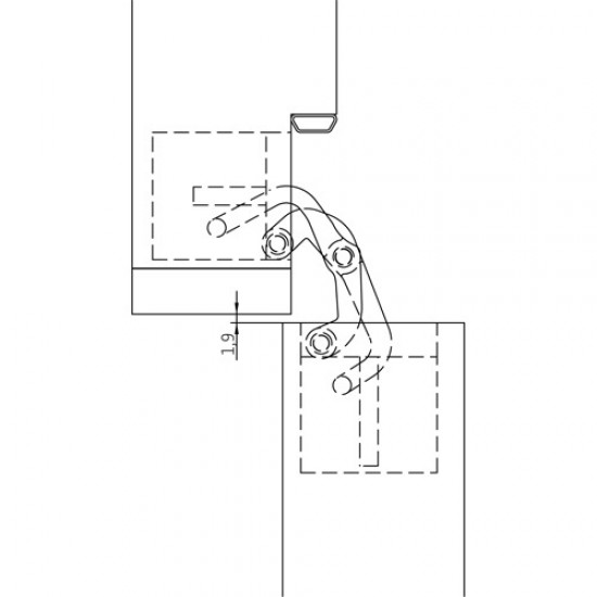 Скрытые петли ANSELMI AN 141 3D FVZ 12/38 (511)