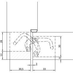 Скрытые петли ANSELMI AN 161 3D FVZ 12/38 (512)