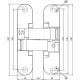 Concealed hinges ANSELMI AN 161 3D FVZ 12/38 (512)