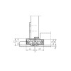 Slēptās eņģes SIMONSWERK TE205 3D 40kg Black