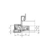 Slēptās eņģes SIMONSWERK TE205 3D 40kg Black