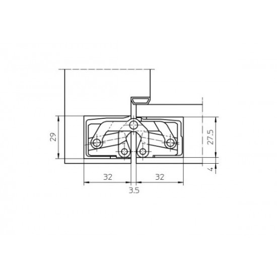 Slēptās eņģes SIMONSWERK TE240 3D 40kg